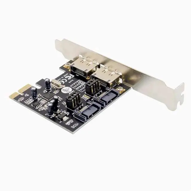 Alt view image 5 of 5 - PCI-E to SATA ESATA adapter PCIE to 3.0 SATA expansion card 4-port array card