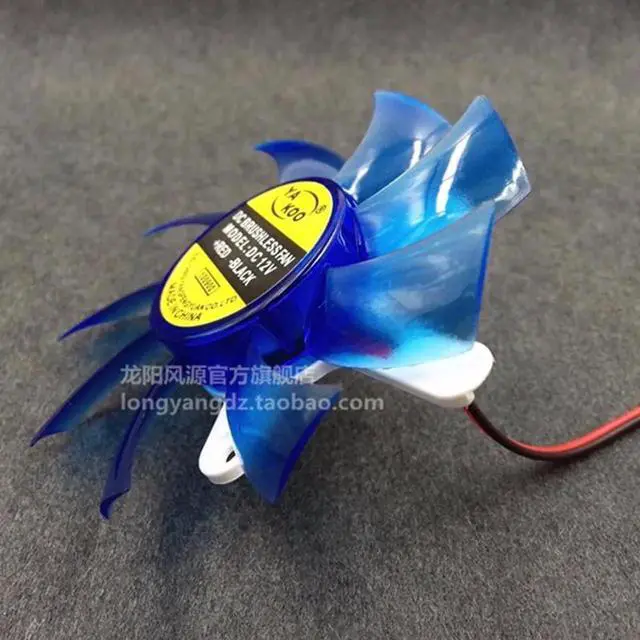 Alt view image 4 of 5 - New Super Silent 75mm fan DC12V 42x42x42mm Hole Pitch diameter 75x15MM Fan For 9800GT 9600GT Graphics Card fan blade