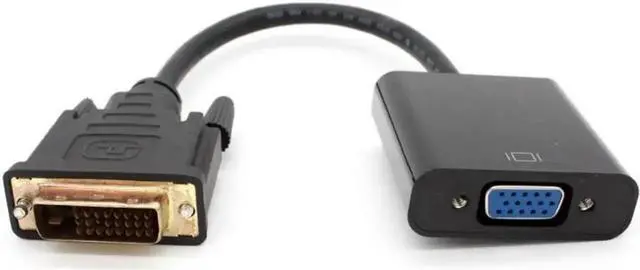 Alt view image 3 of 3 - Full HD 1080P DVI-D DVI To VGA Adapter Video Cable Converter 24+1 25Pin to 15Pin Cable Converter for PC Computer Monitor