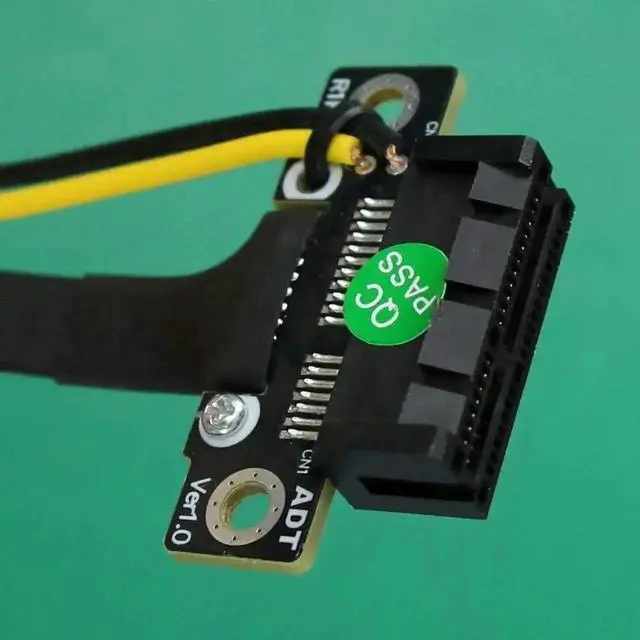 Alt view image 3 of 7 - M.2 A.E Key A+E to PCI-e 1x x1 Riser Extender Adapter Card Ribbon Gen3.0 Cable AE Key A E for PCIE 3.0 x1 x4 x16 M2 Card (15cm)