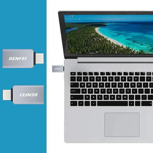 Alt view image 6 of 6 - USB C to USB 3.0 Adapter 3 Pack,Benfei USB C to A Male to Female Adapter, Compatible with MacBook 2018 2017 2016, Samsung Galaxy Note 8, Galaxy S8 S8+ S9, Google Pixel, Nexus, and More