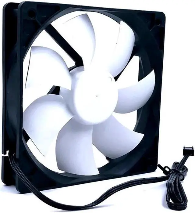 Alt view image 3 of 4 - 120mm fan new 12025 12V 0.1A 1250RPM silent quiet computer case aixal cooling fan