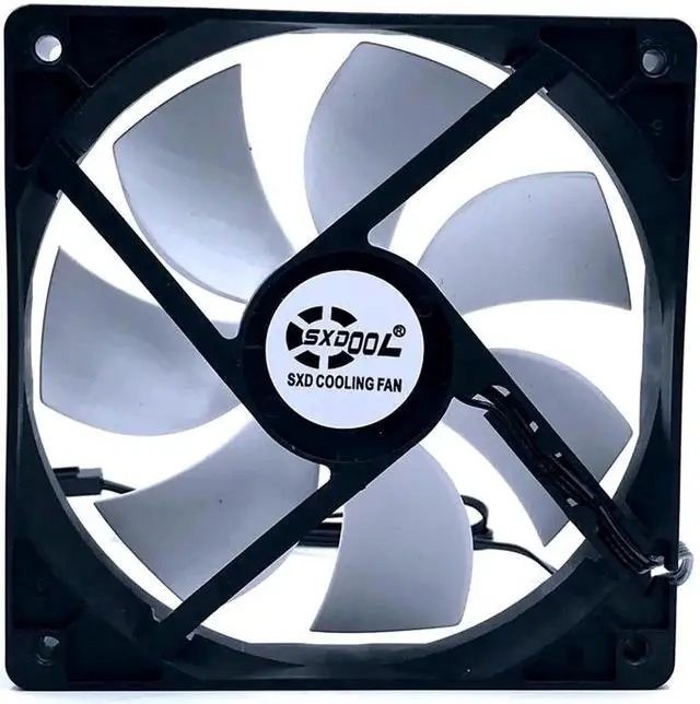 Alt view image 2 of 4 - 120mm fan new 12025 12V 0.1A 1250RPM silent quiet computer case aixal cooling fan