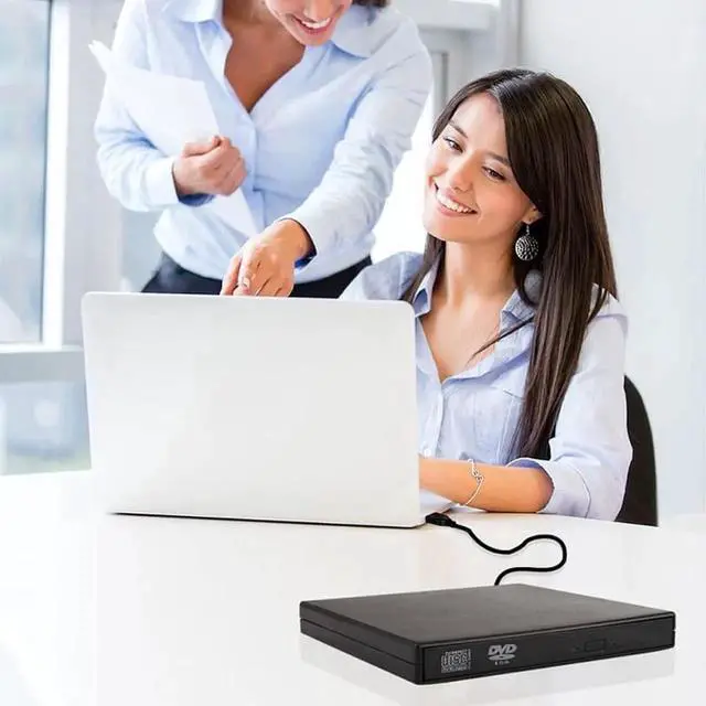 Alt view image 7 of 7 - Slim External Optical Drive USB 2.0 DVD Combo DVD ROM Player CD-RW Burner Writer Plug and Play For Macbook Laptop Desktop PC