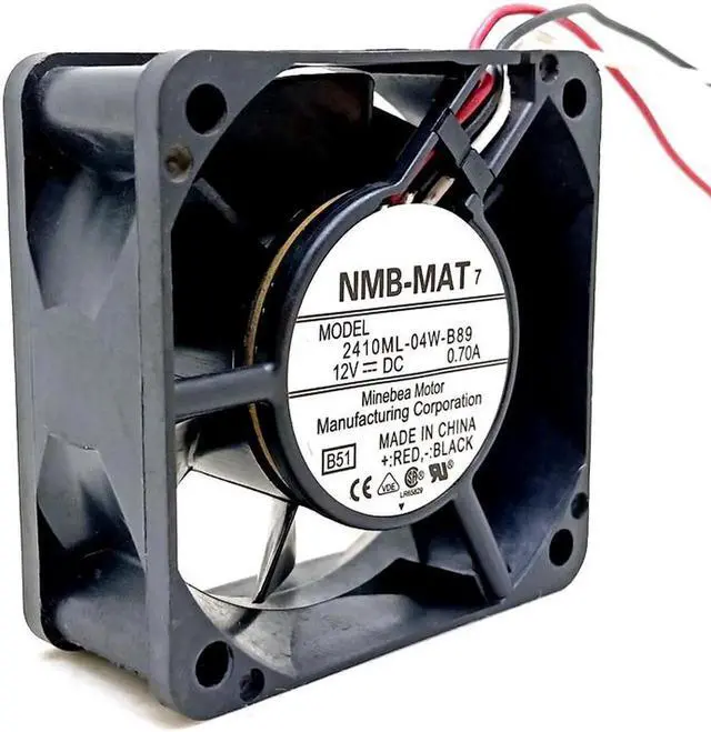 Main image of 60mm 12V High Speed Cooling Fan,2410ML-04W-B89 2410ML-04W-B80 NMB 60X60X25mm 6cm 6500RPM for Server Power Supply PSU Cooler