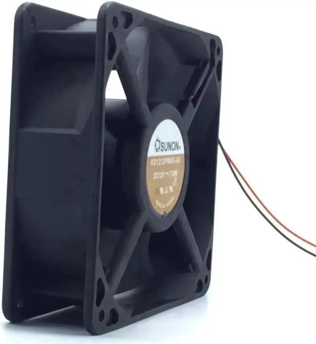 Alt view image 2 of 3 - 1pcs KD1212PMBX-6A 12038 120mm 120*120*38MM 2 wire fan 7.6W server inverter axial cooling fan for SUNON