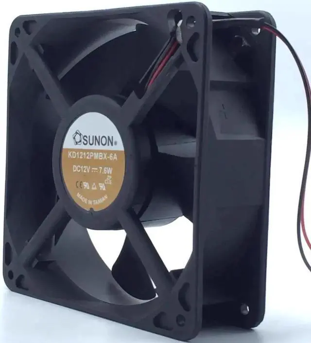 Alt view image 3 of 3 - 1pcs KD1212PMBX-6A 12038 120mm 120*120*38MM 2 wire fan 7.6W server inverter axial cooling fan for SUNON