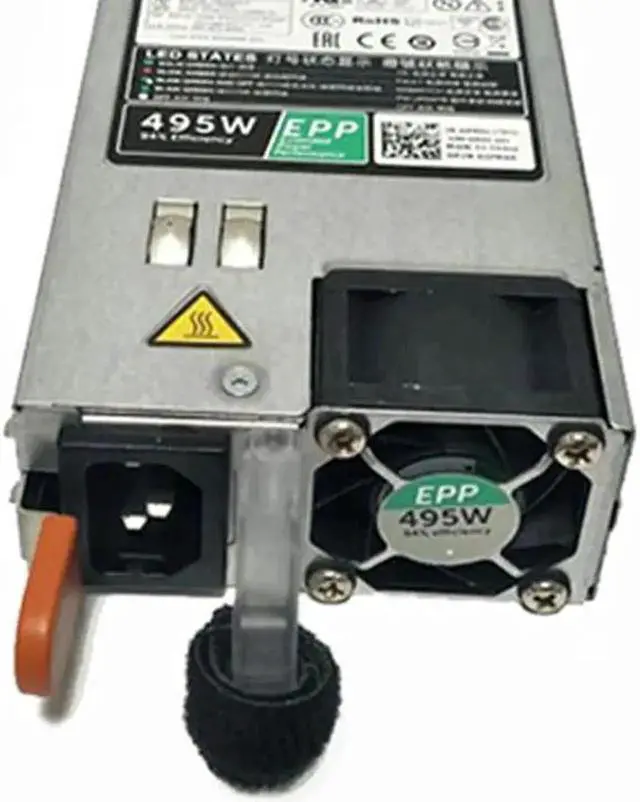 Alt view image 3 of 4 - 495W For PowerEdge R730 R530 R630 495 Watt Server Power Supply Switch PSU Power Supply D495E-S1 N24MJ CN-0N24MJ D495E-S0