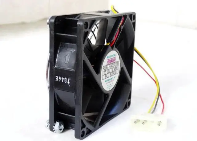 Alt view image 4 of 5 - F8025X12B2 for Mechatronics 80mm 8cm 80X80X25mm DC 12V 0.48A 8025 High Speed Chassis Cooling Fan