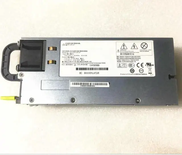 Alt view image 3 of 4 - 750W Power Supply for Server 750W 2U PSU PS-2751-2F-LF PS-2751-1F-LF For R520 G7 with Power Cage DD-3151-3F-LF 4A807-02