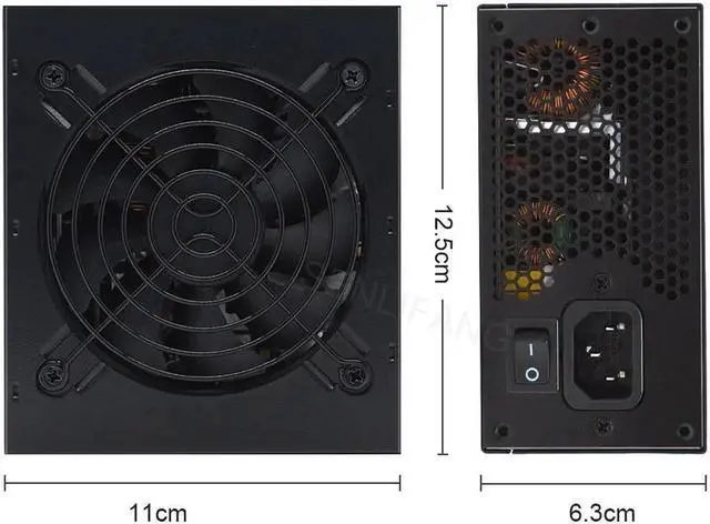 Alt view image 5 of 7 - 80Plus Bronze SFX Micro 400W PSU 110-230V Active PC Full Module High Efficiency Computer Power Supply