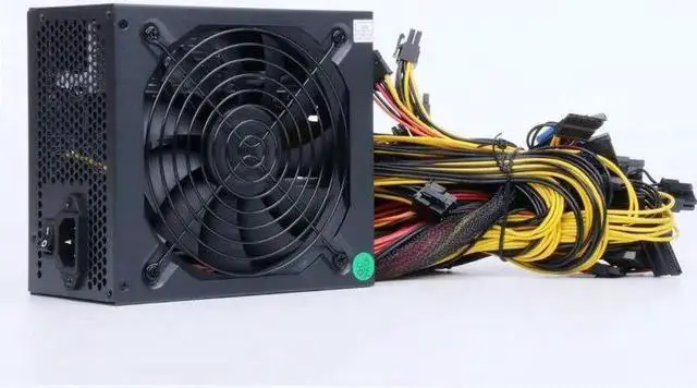 Alt view image 6 of 6 - For 1800W 2000W multi-channel gold power supply 16 6P support 6 card 8 card graphics server power supply