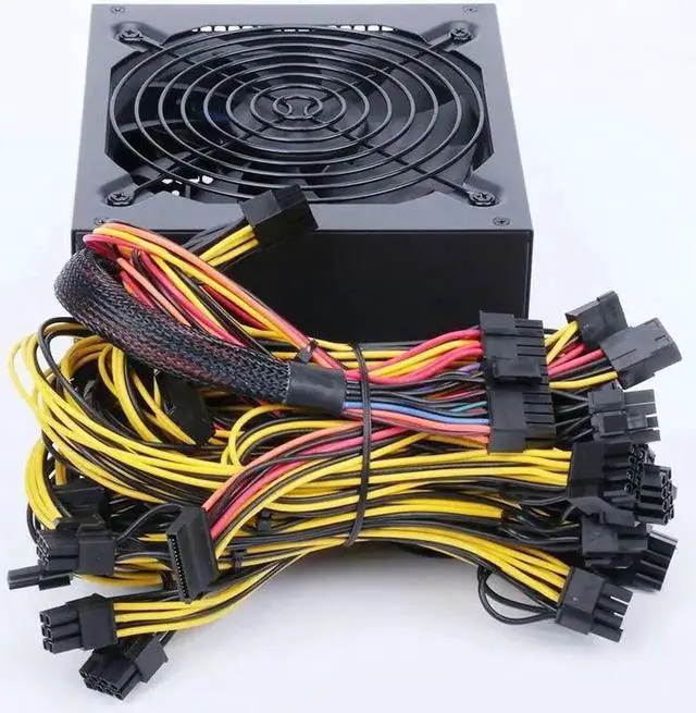 Alt view image 3 of 6 - For 1800W 2000W multi-channel gold power supply 16 6P support 6 card 8 card graphics server power supply
