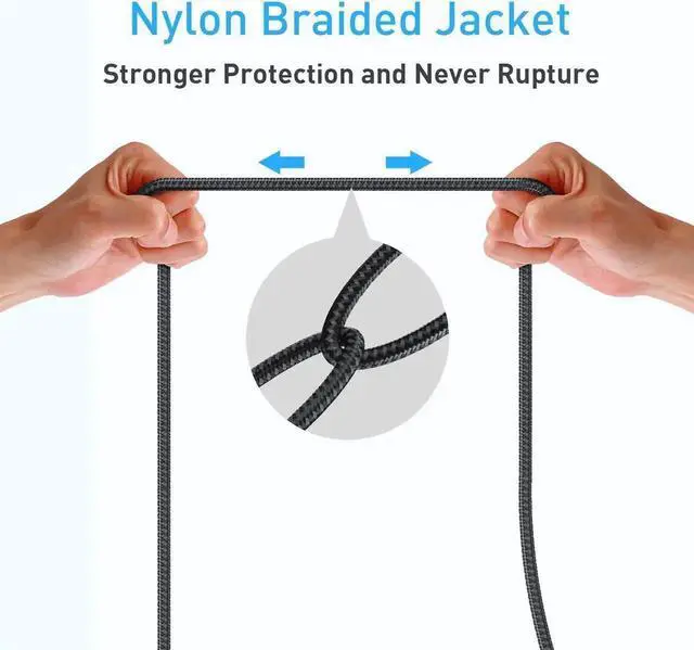 Alt view image 3 of 7 - [2Pack] USB Extension Cable, USB 3.0 Extension Cord Type A Male to Female up to 5Gbps Data Transfer USB 3.0 Extension Cord for Keyboard, Mouse, Flash Drive, Printer, Camera and More (6.6ft/2M)