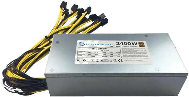 Alt view image 4 of 4 - 2400W Power supply For ETH PSU,Antminer BTC LTC DASH Miner PSU For S9/S7/L3+/D3/T9/A8/E9/A4+ PK APW3+ Antminer t9 Ethereum PSU
