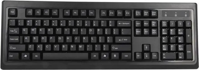 Alt view image 5 of 7 - Kensing-ton K72436AM Black 104 Normal Keys USB Wired Standard Keyboard for Life Desktop Set