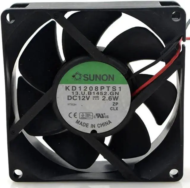 Main image of KD1208PTS1 12V 2.6W 8CM 8025 80mm chassis power supply cooling fan 80*80*25mm