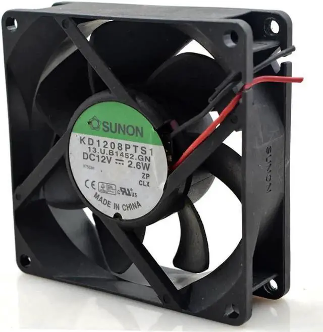 Alt view image 2 of 3 - KD1208PTS1 12V 2.6W 8CM 8025 80mm chassis power supply cooling fan 80*80*25mm