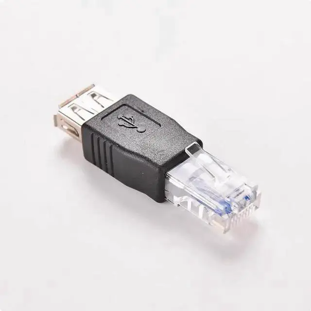 Main image of Network port RJ45 to USB female connector Network cable connector USB female connector to RI45 RJ45 connector