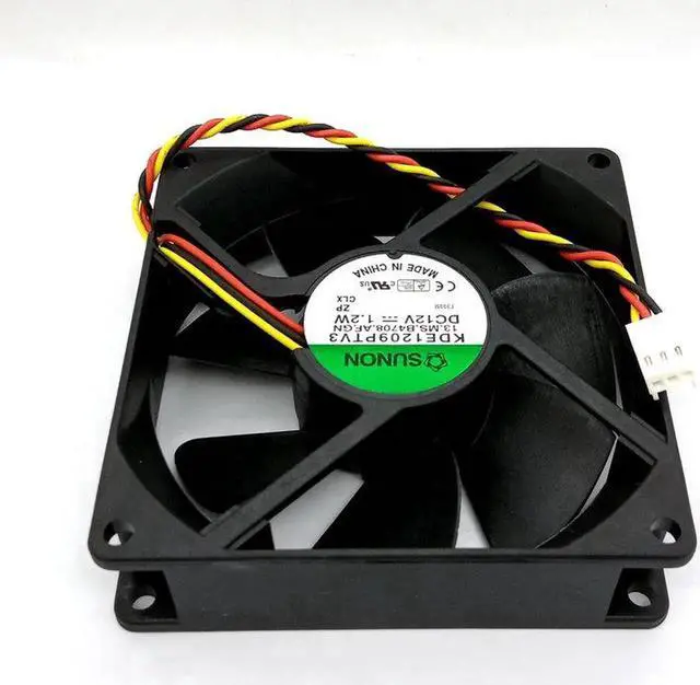 Alt view image 2 of 5 - New Original for SUNON KDE1209PTV3 DC12V 1.2W 92x92x25MM 9cm 3Lines Computer cooling fan