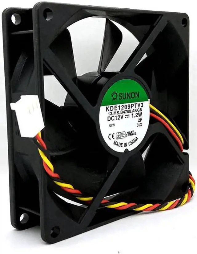 Alt view image 3 of 5 - New Original for SUNON KDE1209PTV3 DC12V 1.2W 92x92x25MM 9cm 3Lines Computer cooling fan