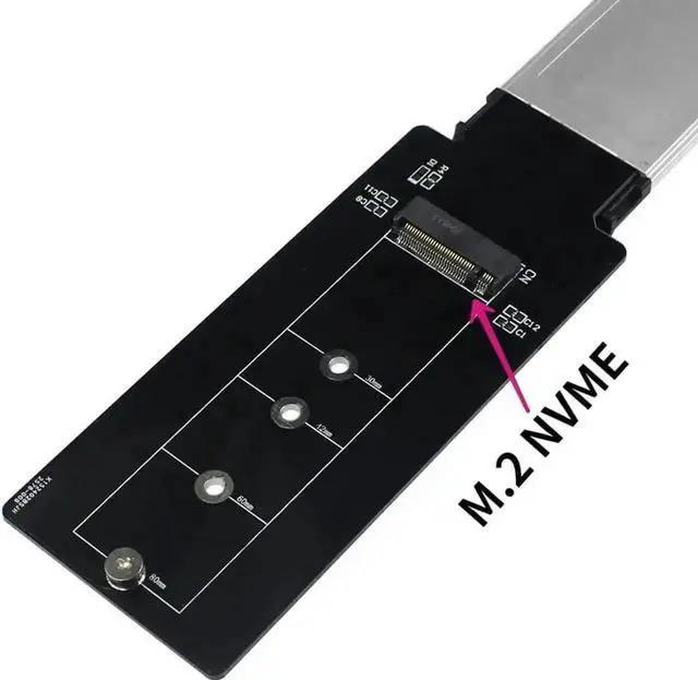 Alt view image 3 of 5 - ExpressCard 34mm to Mini Pcie Riser Card/to M.2 E-Key Adapter Card/to M.2 NVME Card Reader Wireless Card Test Adapter Card for Laptop (for NVME M.2)