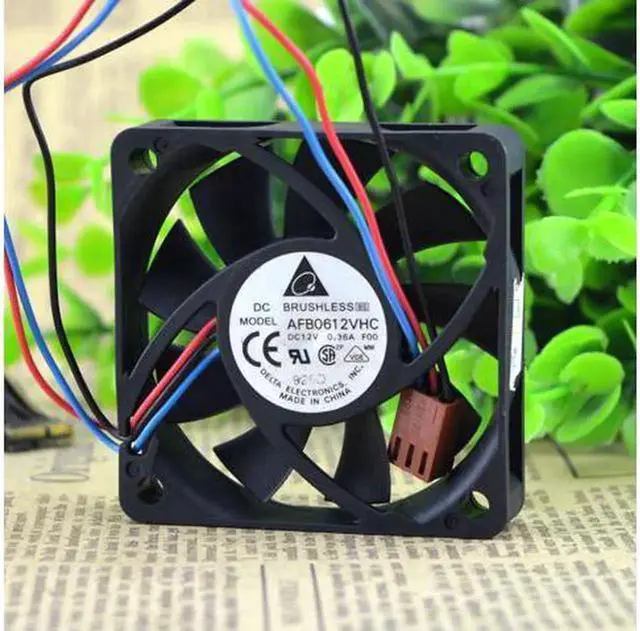 Alt view image 3 of 4 - Delta AFB0612VHC Original DC 12V 0.36A 6CM 6013 60*60*13MM dual ball bearing cooling fan