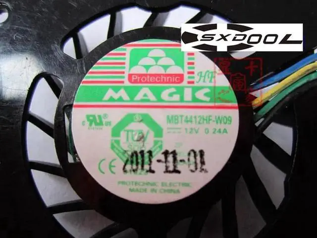 Alt view image 4 of 5 - For Leadtek Quadro K600 Q600 Graphics Card Cooling Fan MBT4412HF-W09 12V 0.24A 4-wire 4-pin