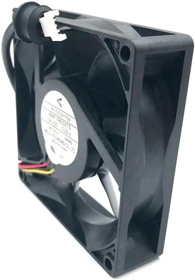 Alt view image 4 of 5 - New original Melco MMF-09D24TS MMB NC5332H76A 24V 0.22A 3-Pin 9CM 90*25mm Dedicated fan for drive Inverter Fan for YASKAWA PLC ABB