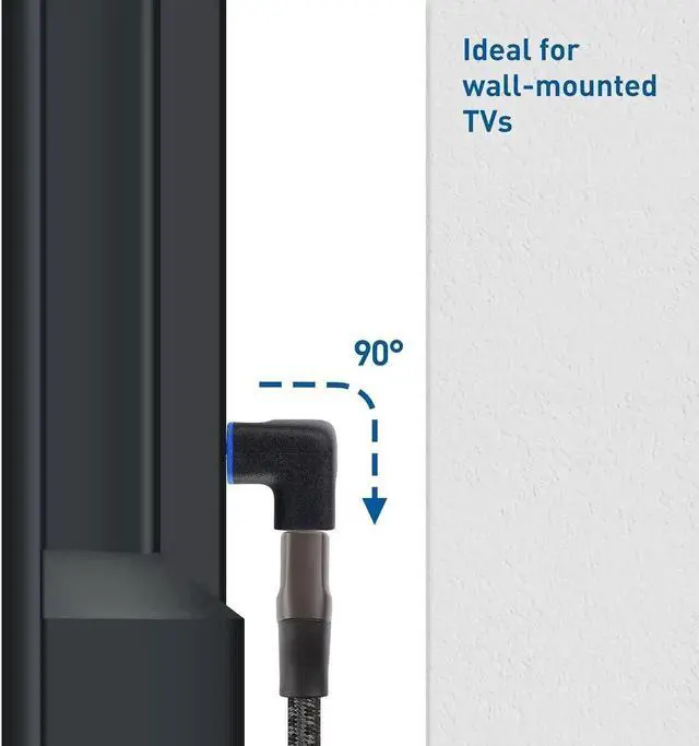Alt view image 5 of 7 - 2-Pack 8K@60Hz 90 Degree Right Angle HDMI 2.1 Adapter 48Gbps (8K HDMI 90 Degree Adapter 4K@240Hz 90 Degree HDMI Adapter Male to Female 8K Right Angle HDMI Cable Adapter) in Black