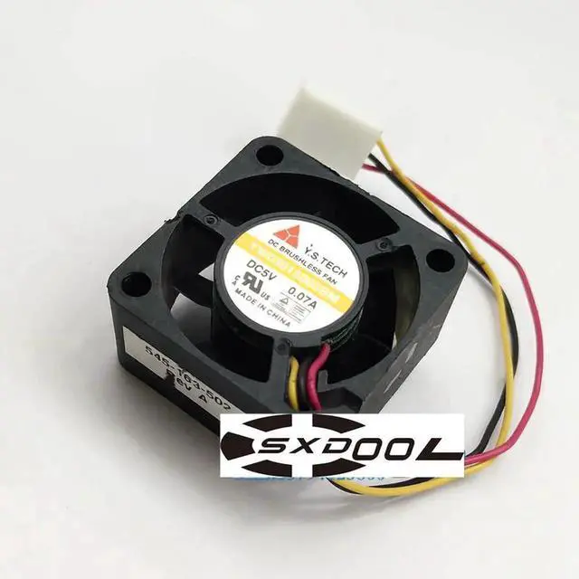 Alt view image 2 of 4 - Y.S TECH YW03015005BM DC 5V 0.07A 30mm 3015 mute double ball bearing cooling fan