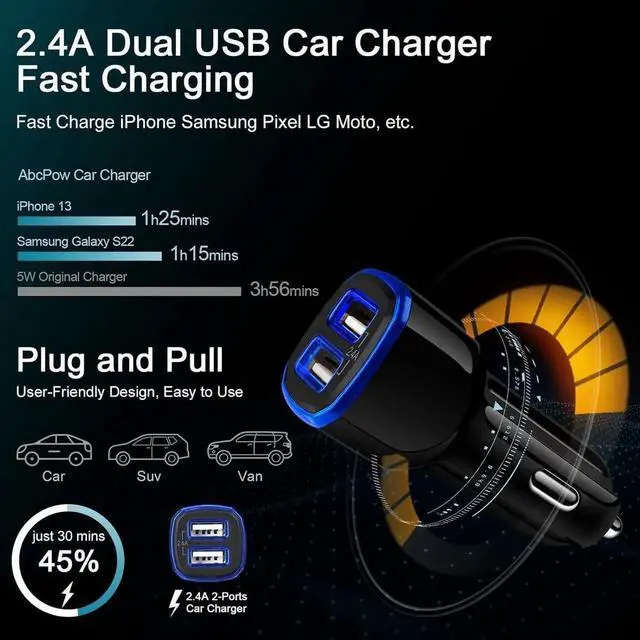 Alt view image 4 of 7 - USB C Charger Block Google Pixel 8a 8 7a Fast Charger Android Phone Wall Plug Car Adapter C Type Charging Cable 6FT for Pixel 7 6 Pro 6a 5a 5XL 4a 4XL,samsung galaxy a14 a53 a13 s23 s22 ultra s21 a32