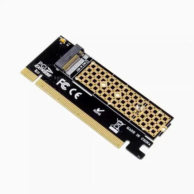 Alt view image 3 of 4 - NVME M2 to PCIE16X high-speed expansion card PCI-E to M2 conversion card NGFF SSD conversion card