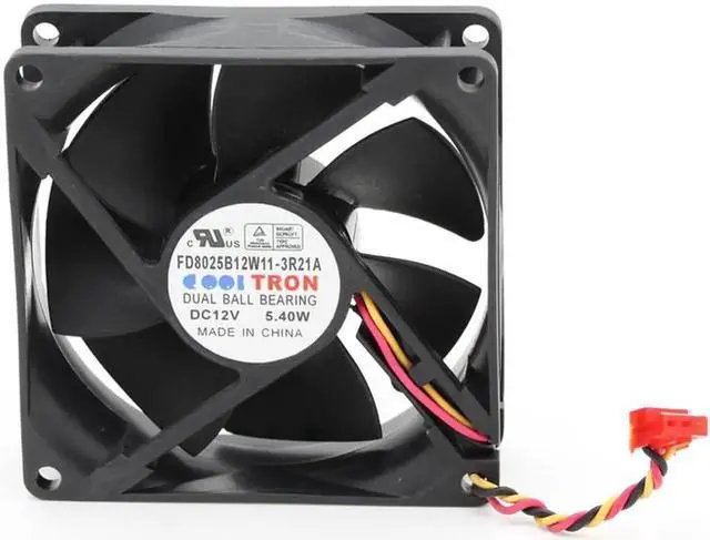 Main image of 8cm original Tron FD8025B12W11-3R21A 8025 80mm DC12V 5.4W server inverter axial cooling fan 80*25mm 3 wires case cooler