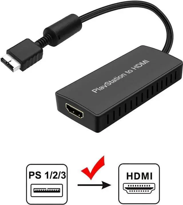 Main image of PS2 To HDMI, PS2 HDMI Cable, PS2 To HDMI Converter Support 1080P/720P, Composite To HDMI Works for PS1/2, HD Link Cable for PS2. PS1 To HDMI Cable, PS2 To HDMI Cable.
