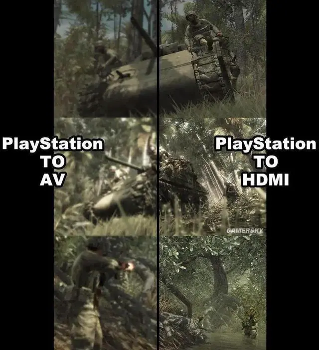 Alt view image 6 of 6 - PS2 To HDMI, PS2 HDMI Cable, PS2 To HDMI Converter Support 1080P/720P, Composite To HDMI Works for PS1/2, HD Link Cable for PS2. PS1 To HDMI Cable, PS2 To HDMI Cable.