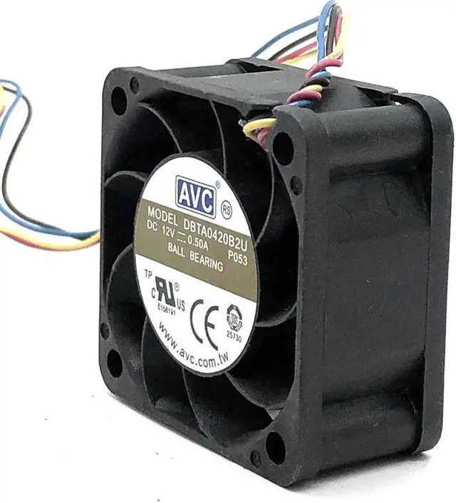 Alt view image 3 of 4 - DBTA0420B2U 40mm High Speed Cooling Fan AVC 4020 4CM 40*40*20MM 12V 0.50A 4 -Wire Violent Powerful Fans 12000RPM