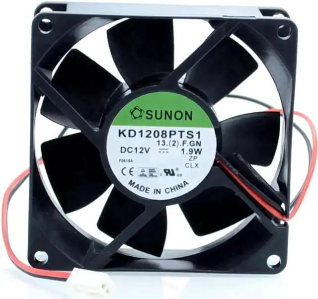 Main image of 1pcs KD1208PTB1-13. (2). GN 8025 8CM 80mm 12V 1.9W double ball bearing cooling fan for SUNON