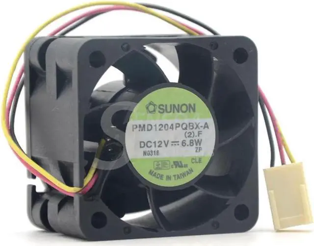 Alt view image 5 of 5 - Sunon PMD1204PQBX-A 4CM 4028 12V 6.8W 40*40*28mm 3-line 3-pin axial cooling fan