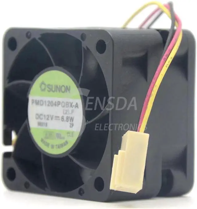 Alt view image 3 of 5 - Sunon PMD1204PQBX-A 4CM 4028 12V 6.8W 40*40*28mm 3-line 3-pin axial cooling fan