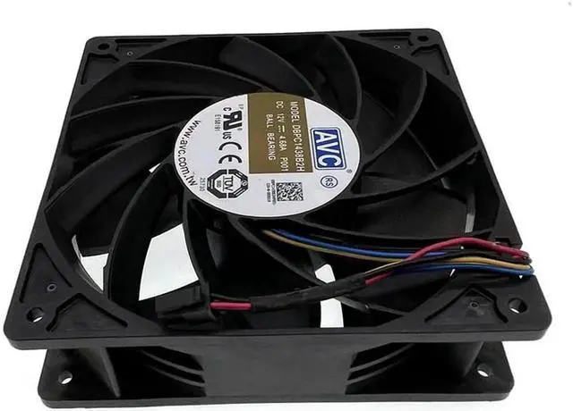 Alt view image 3 of 4 - DBPC1438B2H P001 Miner Mining Cooling Fan 140mm 14cm,140X140X38mm 12V Dual Ball 6900RPM Powerful High Speed Airflow CFM Cooler