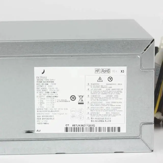 Alt view image 3 of 3 - For HPZ240 400 600 705 800 G1 G2 796346-001 PCE009 400W 6PIN power supply