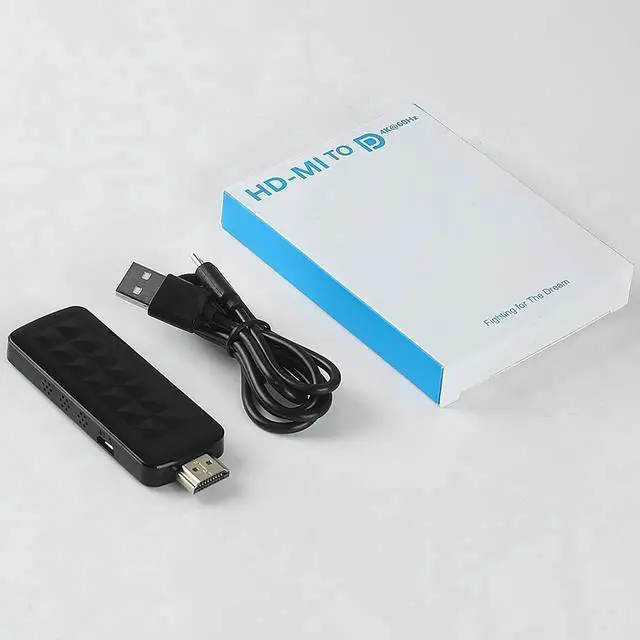 Alt view image 6 of 7 - HDMI to DisplayPort Adapter 4K@60Hz [HDMI Male to DP Female Converter] Compatible for PC Graphics Card Laptop Mac Mini NS PS5/4 Xbox One/360