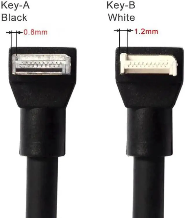 Alt view image 6 of 6 - USB 3.1 Front Panel Socket Key-B Type-E to USB 3.0 20Pin Header Male Extension Adapter for Motherboard UC-309