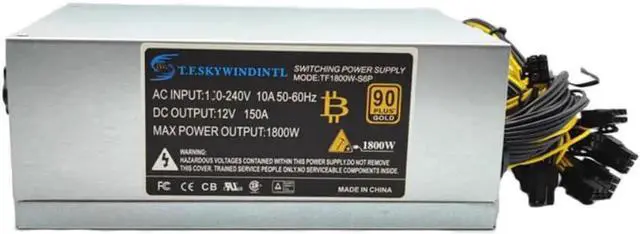 Main image of 1600w 1800W Pc Power Supply Psu Antminer S7 S9 L3+ D3 A4 A6 741 E9 Miner Machine Server Mining Board Psu Bitmain Apw3