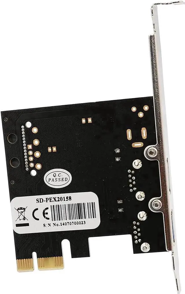 Alt view image 6 of 7 - SD-PEX20158 PCI Express Card x1 with USB 3.0 Type A 2 Ports Super Speed and 15-Pin Power Connector Eltron Chipset