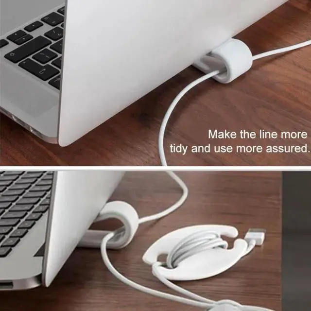 Alt view image 4 of 7 - 2 PCS Simple Notebook Computer Bracket Adjustable Height Increase Heat Dissipation Base Pad Holder (White)