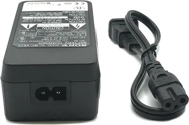 Alt view image 3 of 6 - Genuine AC Adapter Battery Charger SO-NY BC-V615 for Handycam HI-8 Camcorder w/PCord