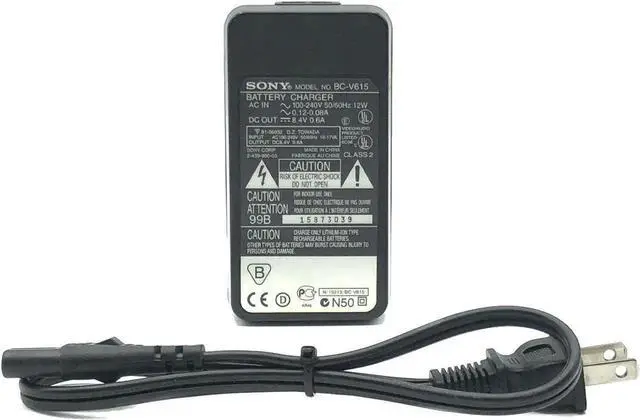Main image of Genuine AC Adapter Battery Charger SO-NY BC-V615 for Handycam HI-8 Camcorder w/PCord