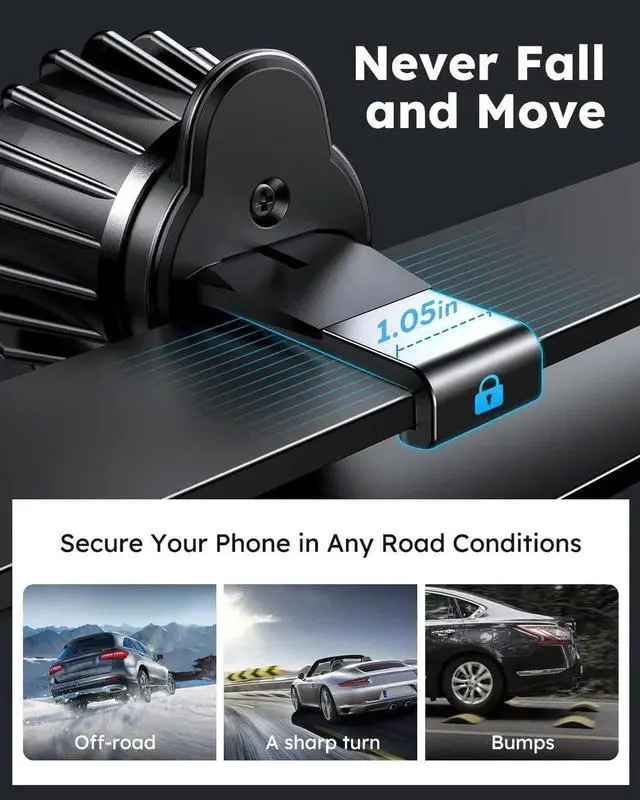 Alt view image 7 of 7 - Wireless Car Charger Mount Auto-Clamping 15W Max Qi Fast Charging Wireless Phone Charger for Car Super Stable & Hands-Free Air Vent Car Phone Mount Charger for iPhone 15 14 13 12 11